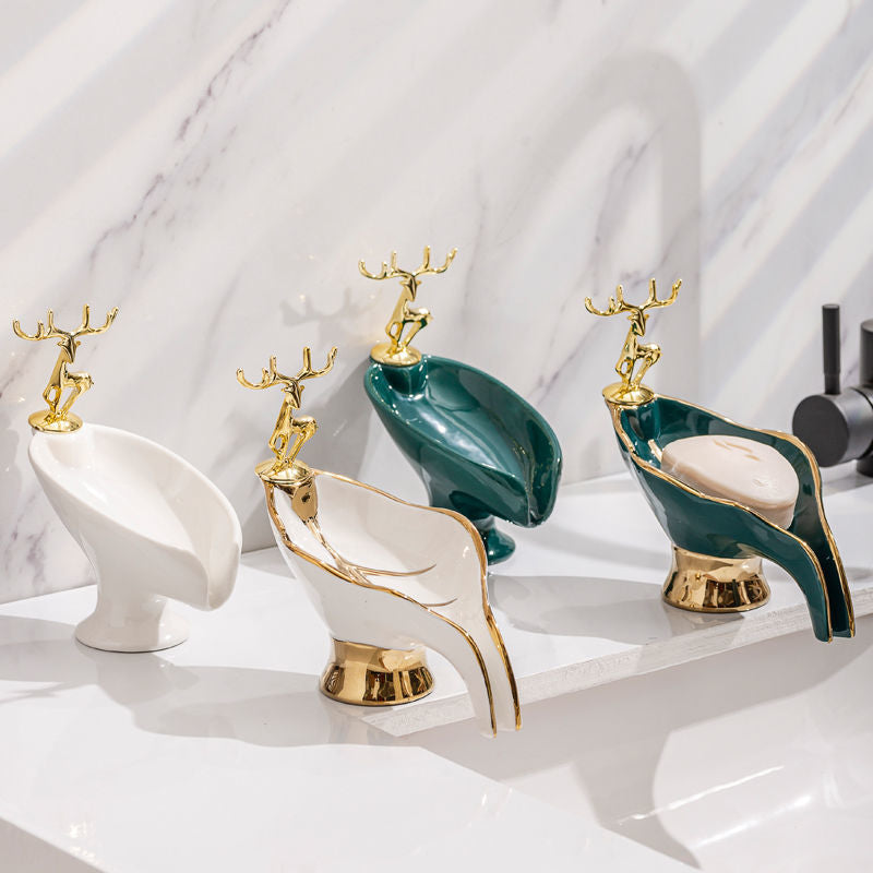 Luxury Creative Portable Leaf Soap Holder for Bathroom