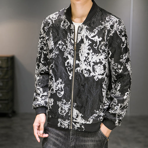 Men's Jacquard Embroidered Autumn Jacket Fashion Wear