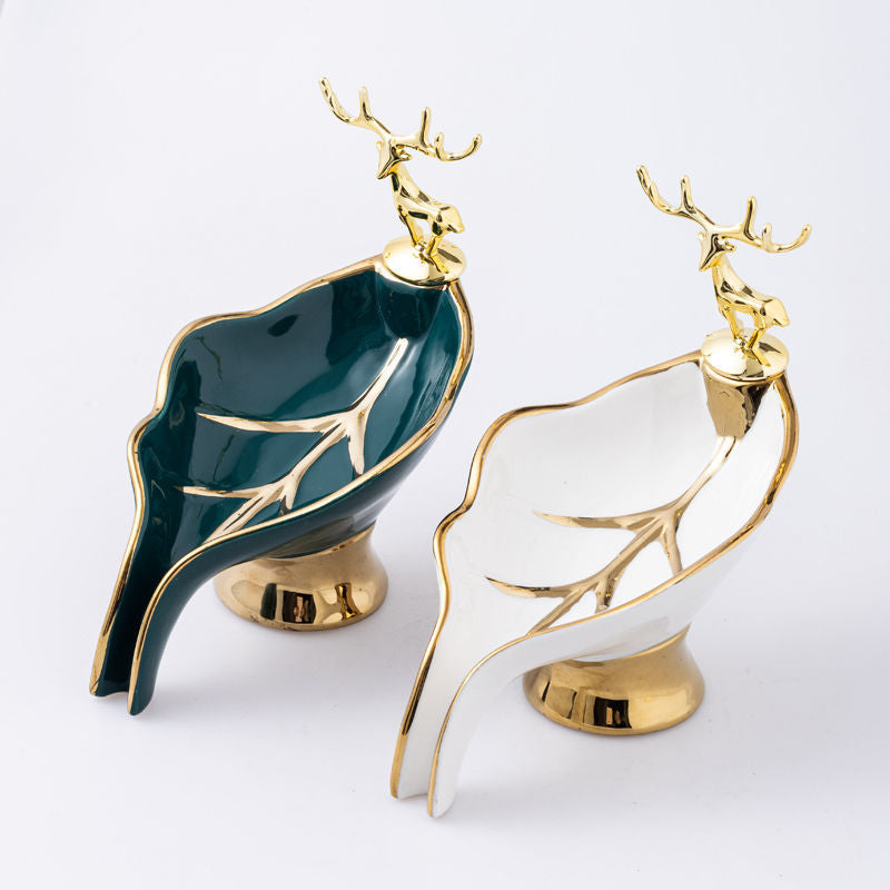 Luxury Creative Portable Leaf Soap Holder for Bathroom