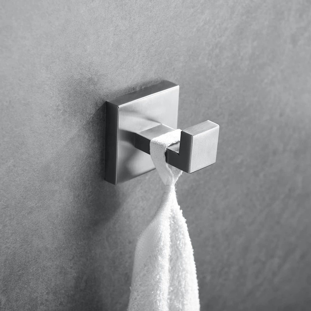 304 Stainless Steel Towel Bar Set with Hooks and Rings