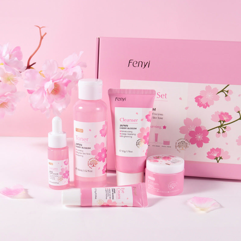 Japan Sakura Skincare Set - 5 Piece Face Care Kit