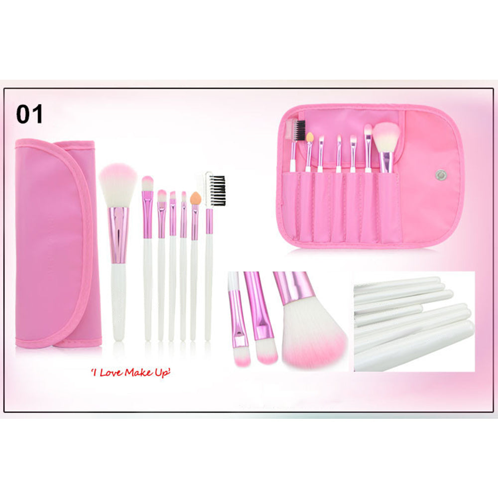 H1031_BK 7-Piece Makeup Brush Set