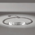 Bracelet thaïlandais en argent vintage pour homme