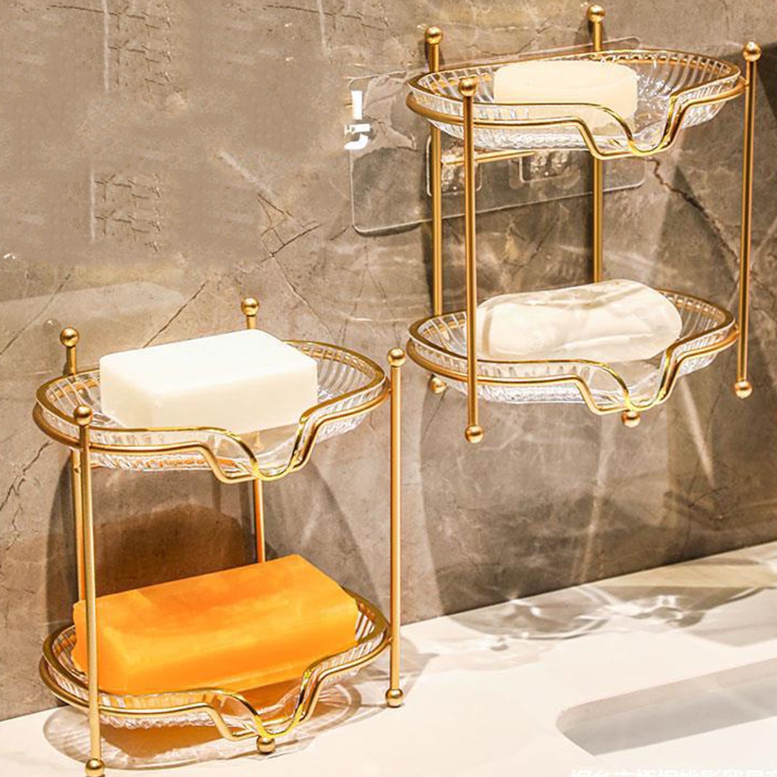 Luxury Soap Dish and Holder for Bathroom and Kitchen