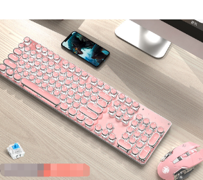 Retro Typewriter Bluetooth Keyboard and Mouse Set